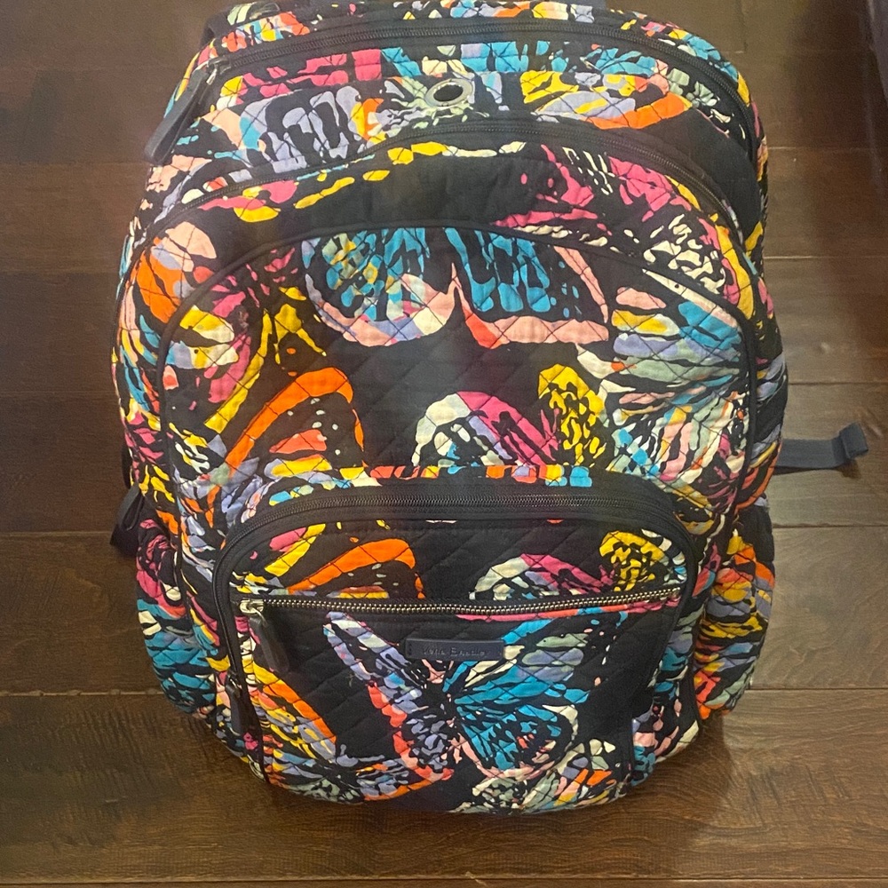 Vera Bradley Multicolor Butterfly Pattern Bag